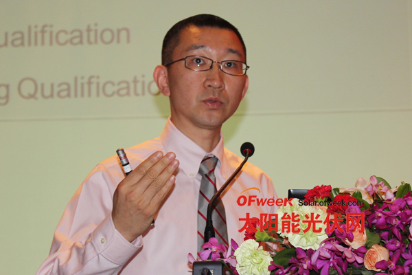 應(yīng)用材料公司中國區(qū)太陽能市場和銷售部的產(chǎn)品總監(jiān)祝波